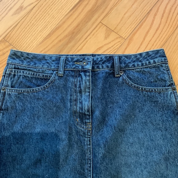 MIDI Blue Jean Skirt size 3/4 by Armour Jeans - Picture 2 of 10